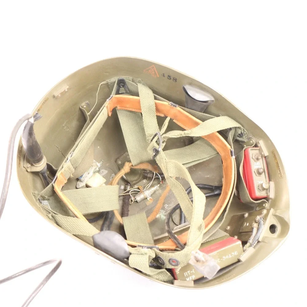 An/Prc-34 Radio Operators Helmet Experimental Korean/Vietnam Super Rare!!